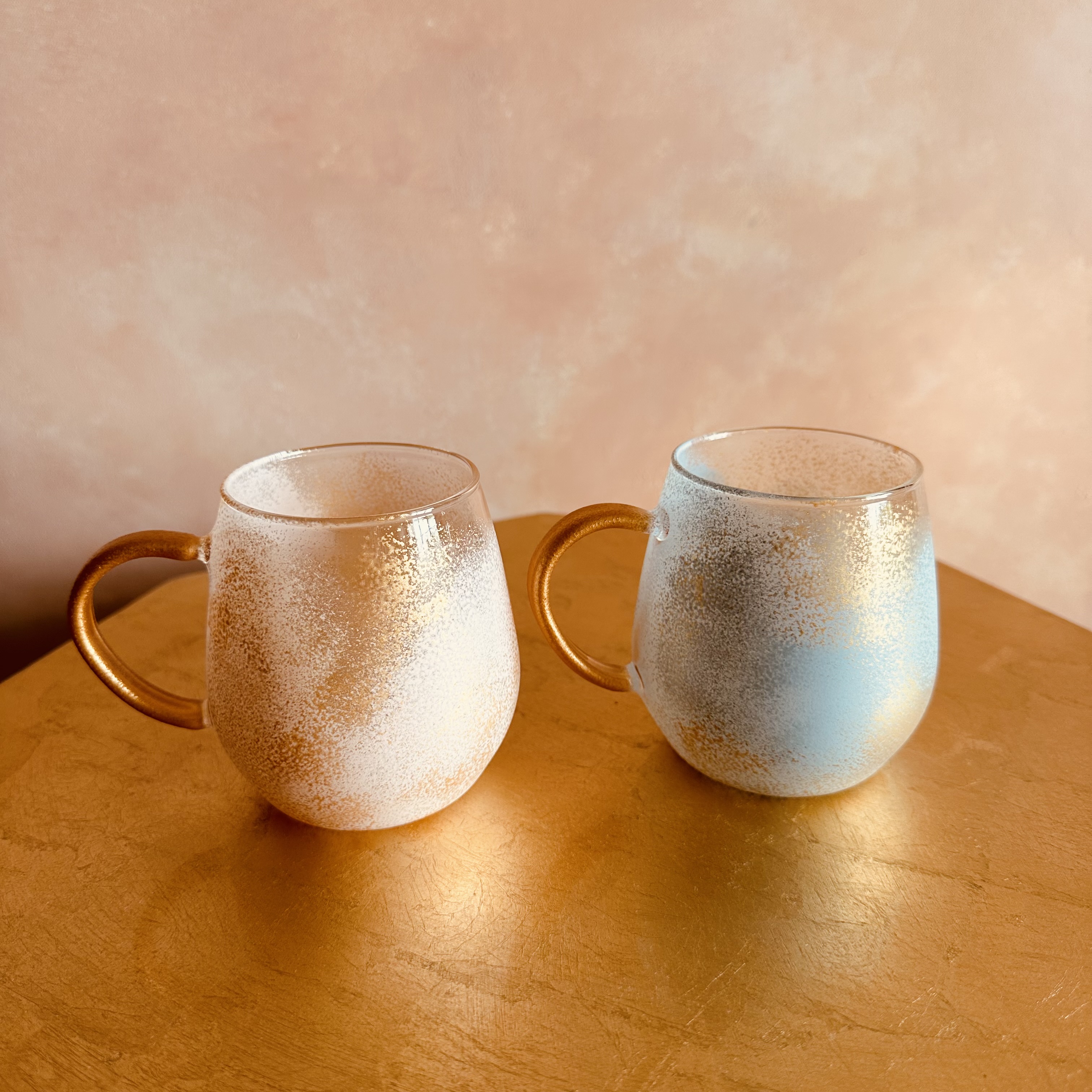 okinawan powder colors 耐熱マグカップ　Pink & Blueセット